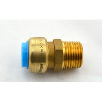 Pipe Fitting Brass Push Fittings Male Thread PF X M 1 2 Inch